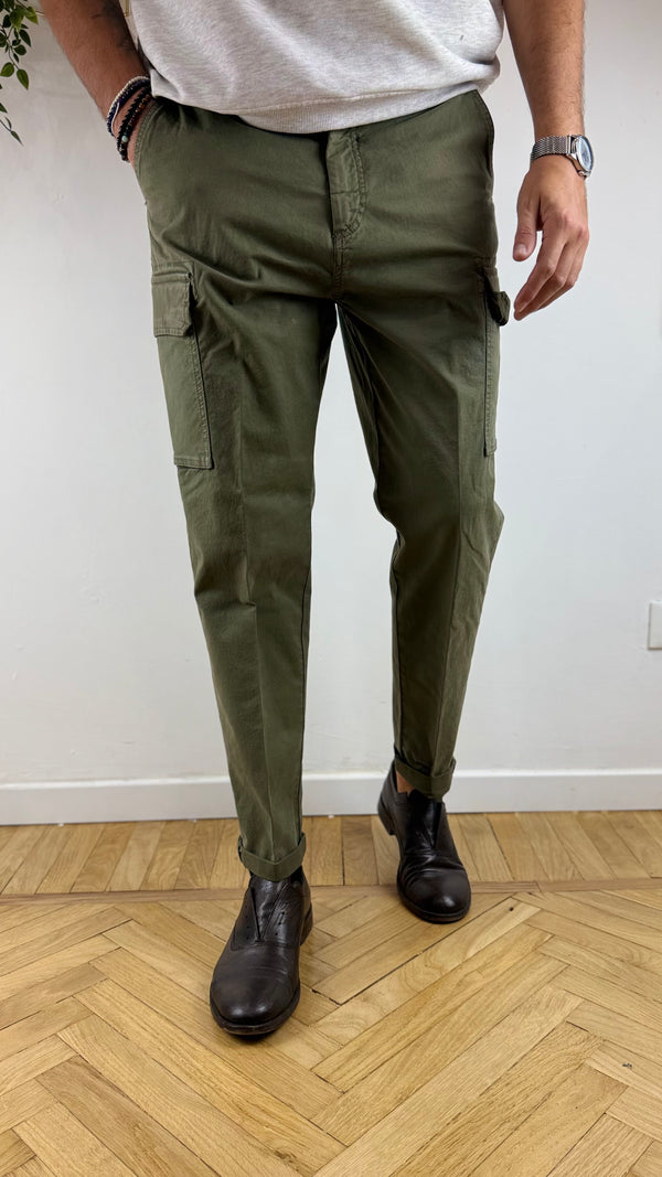 Pantalone cargo T091 Militare Clark