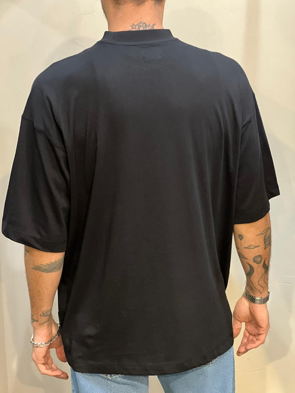 T-Shirt Over/D Black Oversize