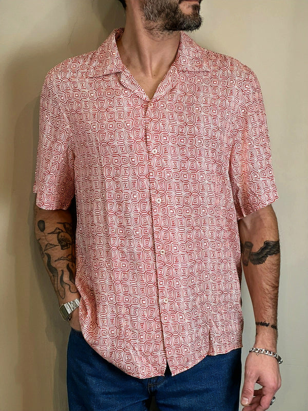 Camicia Over/D Bowling Fancy RedMix