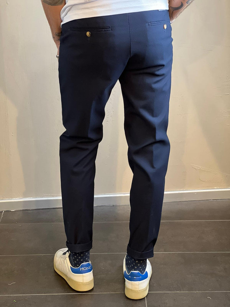 Pantalone Chino Over/D Classic Blu
