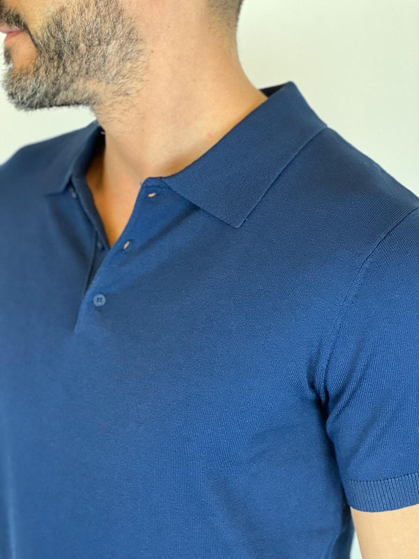 T-Shirt Polo Telamira Blu