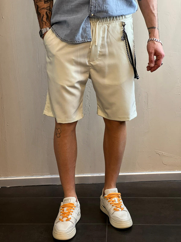 Shorts Over/D Tapered Elastic Salvia