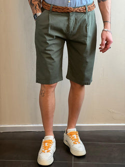 Shorts Over/D Tapered Fit VerdeMilitare